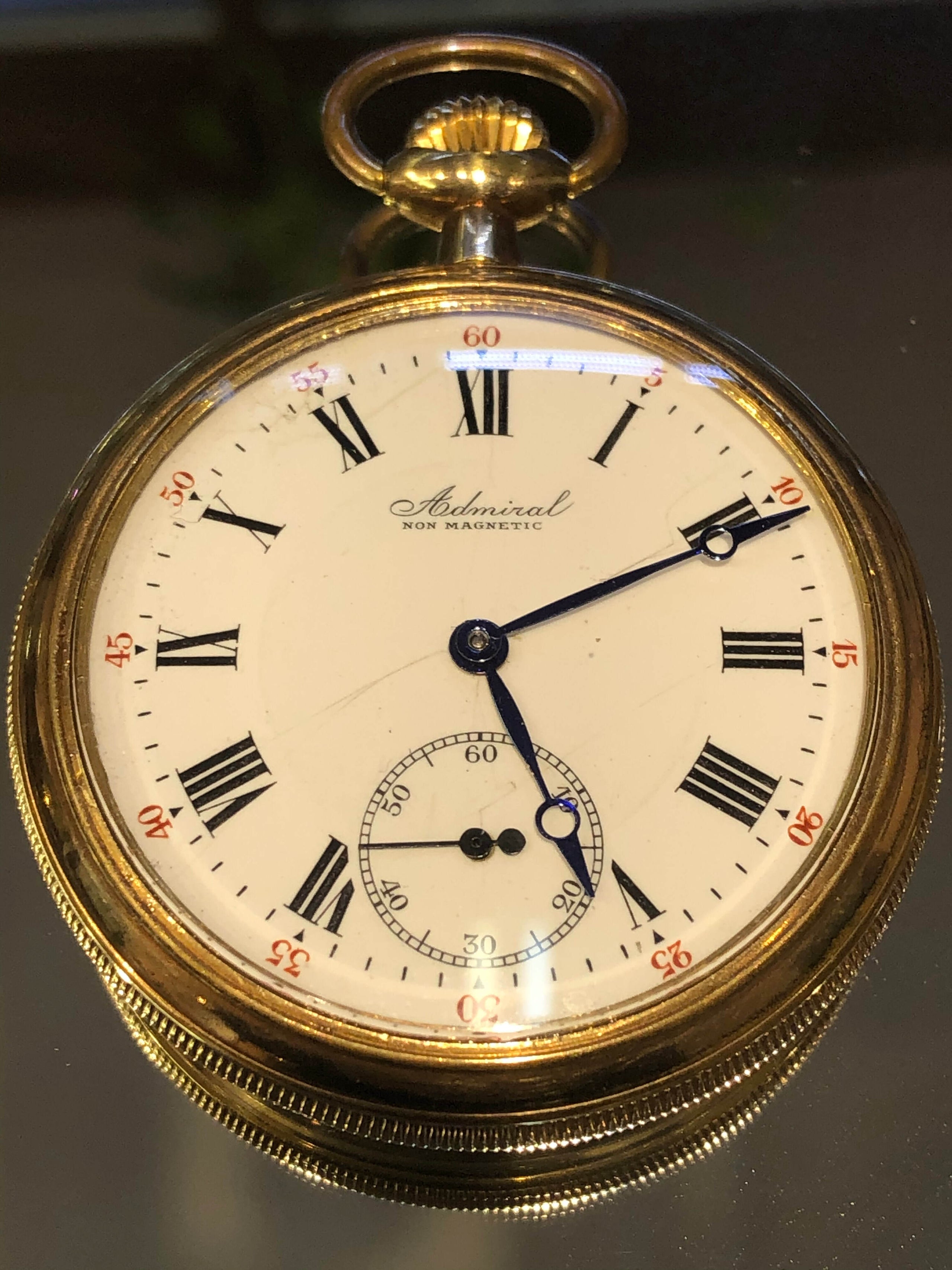 Admiral non magnetic top pocket watch